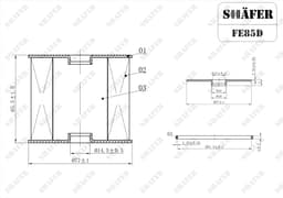 Filtre à carburant Shafer FE85D  aperçu 2