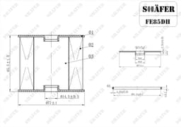 Filtre à carburant Shafer FE85DH aperçu 2
