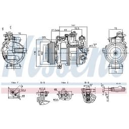 Compresseur de climatisation NISSENS NIS 890919 aperçu 2