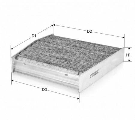 Filtre l'habitacle Tecneco CK879C