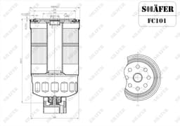 Filtre à carburant Shafer FC101  aperçu 2