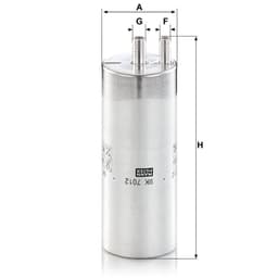 Filtre à carburant MANN-FILTER WK 7012 aperçu 4