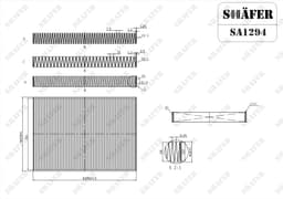 Filtre d'habitacle Shafer SA1294 aperçu 2