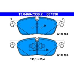 Jeu de plaquettes de frein ATE 13.0460-7330.2, avant aperçu 3