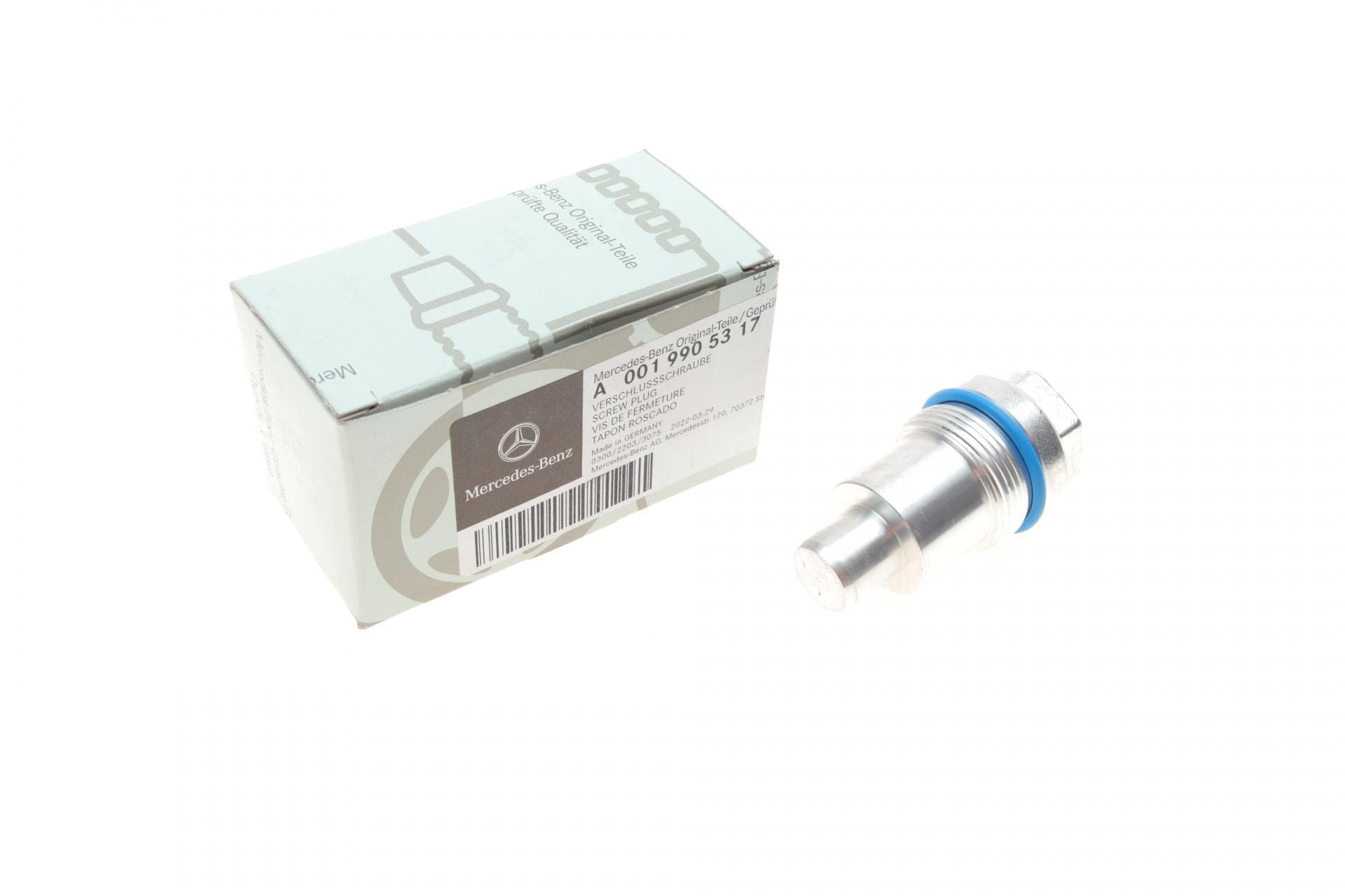 Bouchon de soupape de pression d'huile Mercedes MB Sprinter/Vito OM651  A0019905317