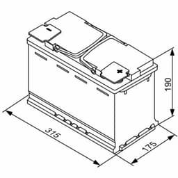 BOSCH S5A AGM 0 092 S5A 110 Batterie de Démarrage aperçu 4