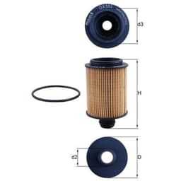 Filtre à huile KNECHT OX 553D aperçu 3