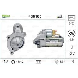 Démarreur VALEO 438165 aperçu 4