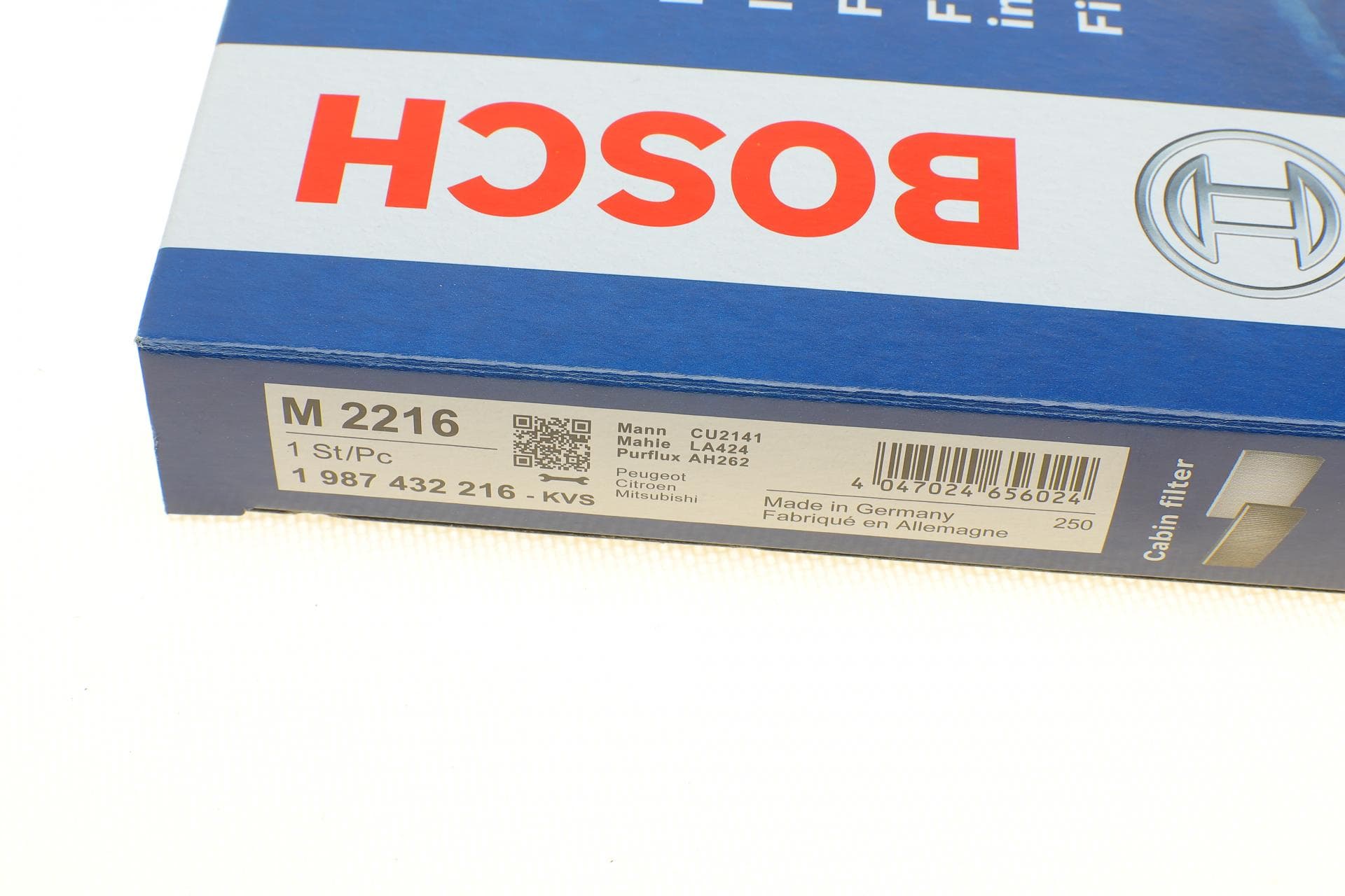 Filtre d'habitacle (filtre à pollen) BOSCH 1 987 432 216