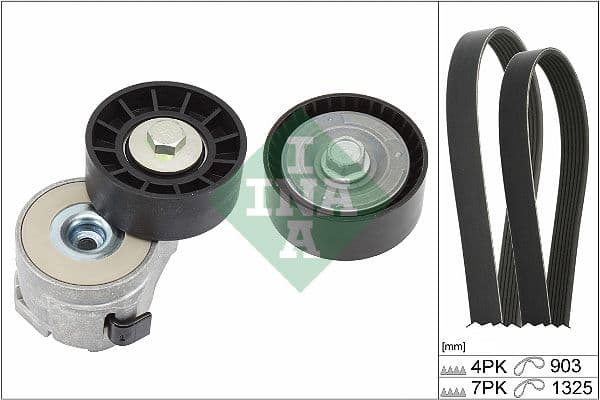 Kit de courroie d'accessoire Schaeffler INA 529 0386 10