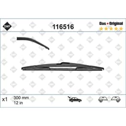 Balai d'essuie-glace SWF Standard VM59, 300mm, Arrière, 1 Pièce aperçu 2