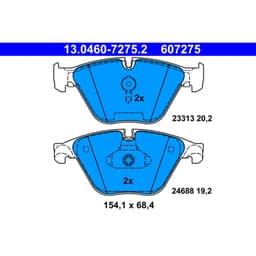 Jeu de plaquettes de frein ATE 13.0460-7275.2, avant aperçu 2