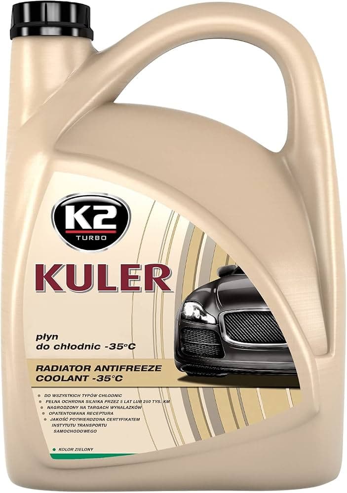 Liquide de refroidissement K2 KULER -35°C 5L Jaune T205Y