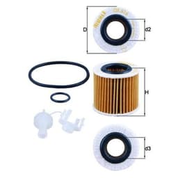 Filtre à huile KNECHT OX 416D2 aperçu 2