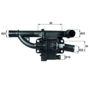 Thermostat (liquide de refroidissement) MAHLE TH 40 83