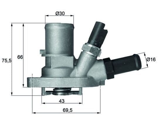 Thermostat d'eau MAHLE TI 149 88