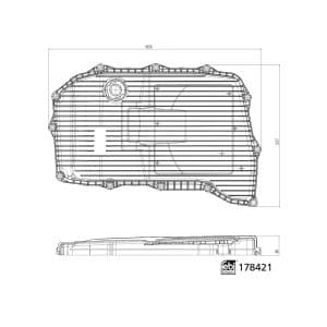 Filtre hydraulique (boîte de vitesses automatique) FEBI BILSTEIN 178421