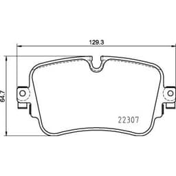 Jeu de plaquettes de frein BREMBO P 85 161, arrière aperçu 2