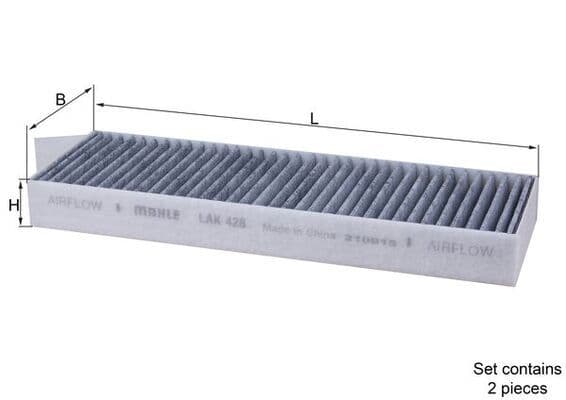Filtre d'habitacle (filtre à pollen) KNECHT LAK 428/S