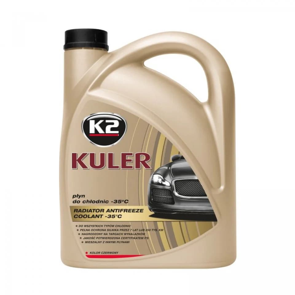 LIQUIDE DE REFROIDISSEMENT RADIATEUR K2 T204C KULER ROUGE -35°C 4L